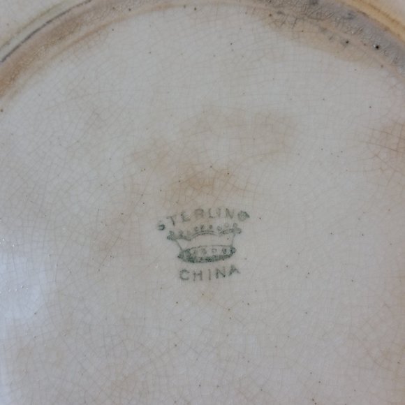 Antique 1907 Philip Boileau Lady Demure Collector Plate --Sterling China 8 3/8" - Picture 6 of 9